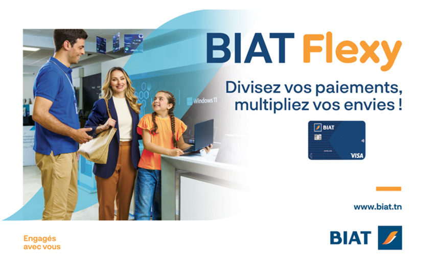 La BIAT lance sa nouvelle carte de paiement fractionné BIATFLEXY