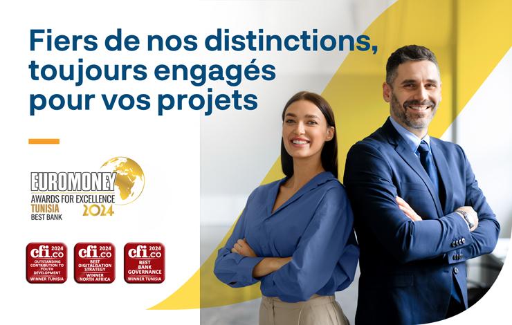 La BIAT récompensée par quatre distinctions bancaires de renom en 2024