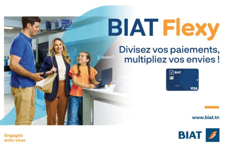 La BIAT lance sa nouvelle carte de paiement fractionné BIATFLEXY